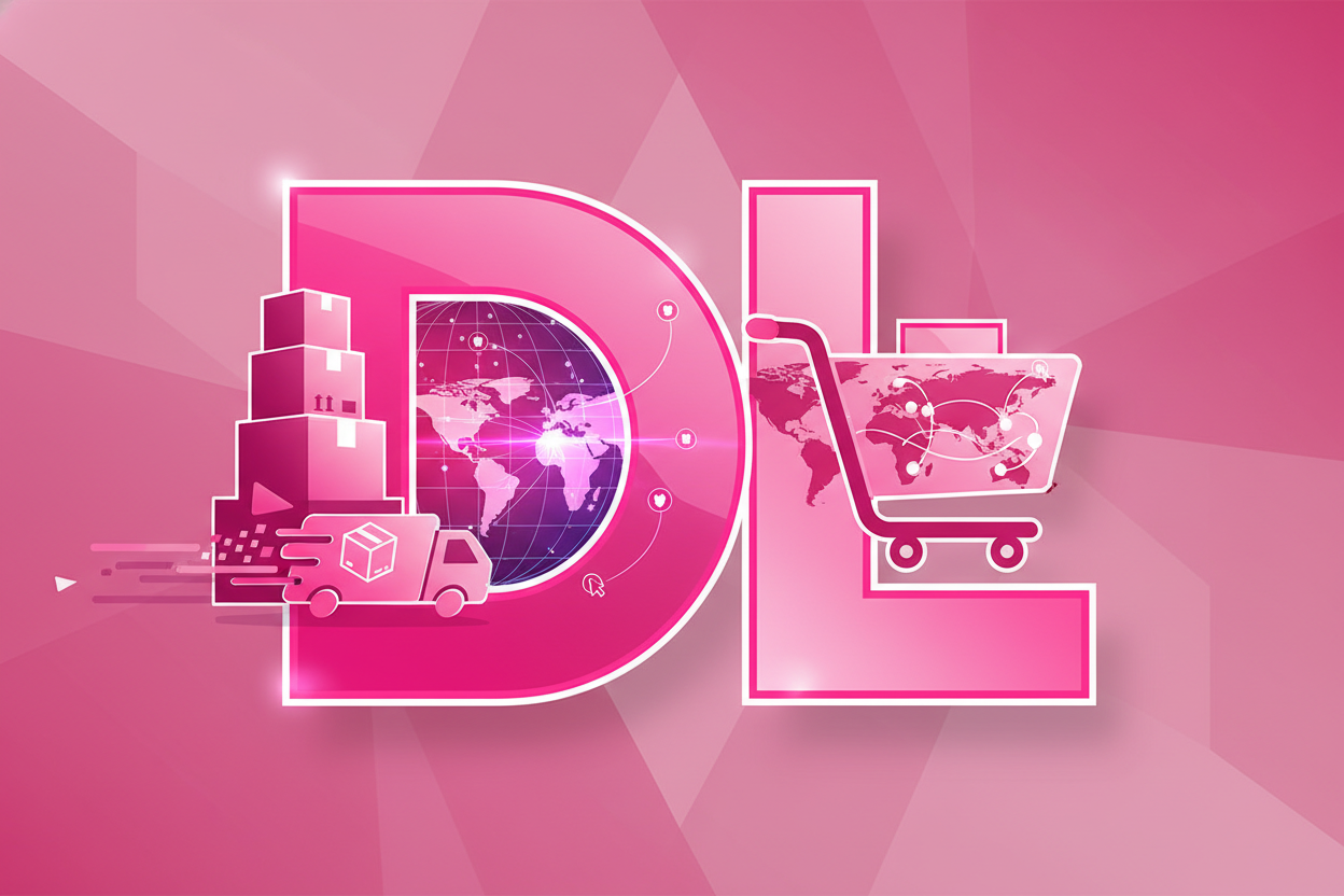 pink with THE LETTERS D AND L VERY CREATIVE DROPSHIPPING THEMED 
